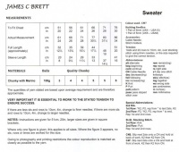 Knitting Pattern - James C Brett JB152 - Chunky - Sweater
